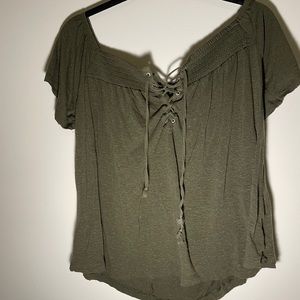 Off the shoulder crop top